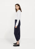 Pin Tucked Elastic Hem Pant