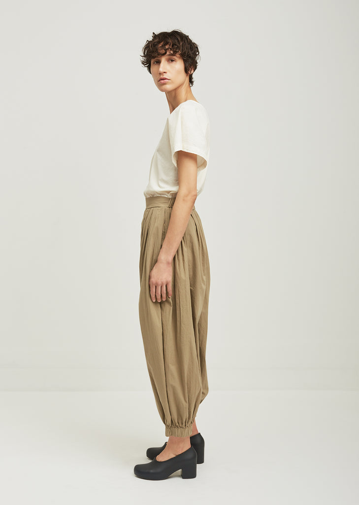 Akari Pleated Cotton Pants