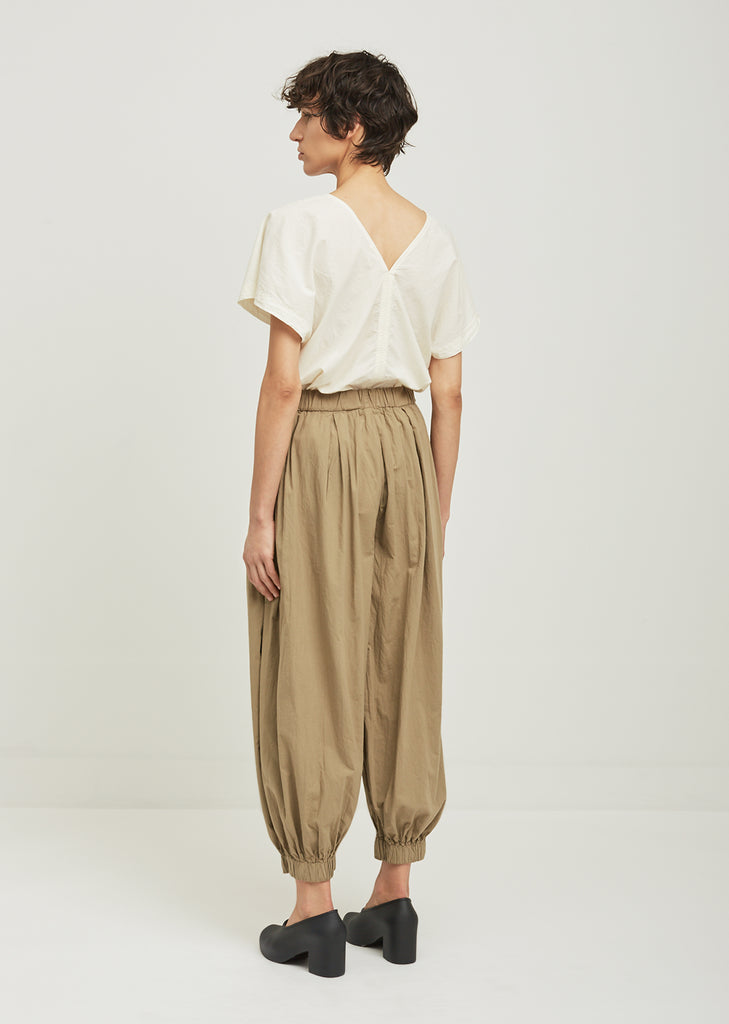 Akari Pleated Cotton Pants