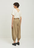 Akari Pleated Cotton Pants