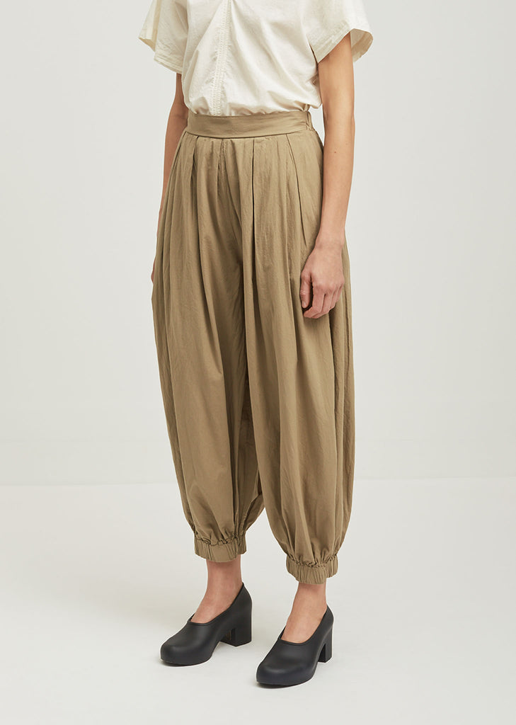 Akari Pleated Cotton Pants