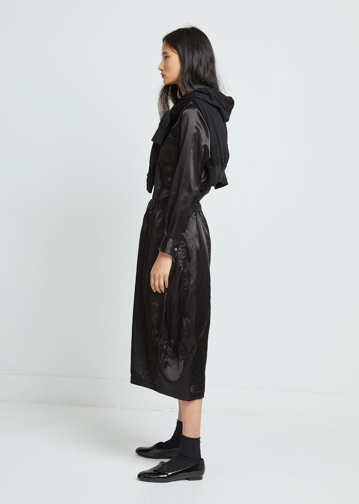 Satin Garment Washed Pants