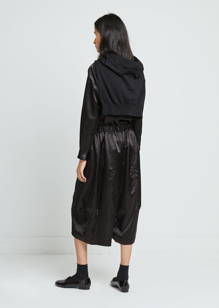 Satin Garment Washed Pants