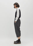 Wool Herringbone Drawstring Pant