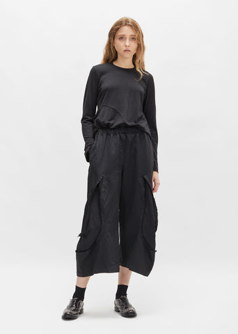 Satin Drawstring Culotte