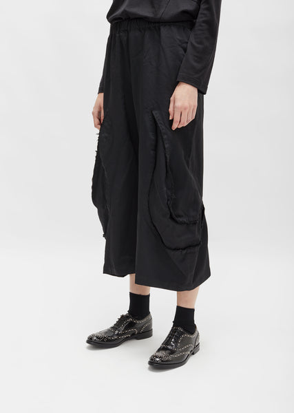 Satin Drawstring Culottes by Comme des Garçons- La Garçonne