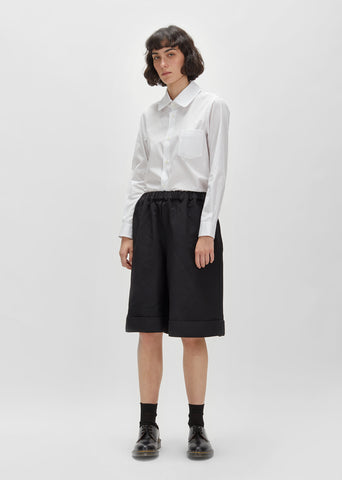 Polyester Double Cloth Serge Drawstring Short