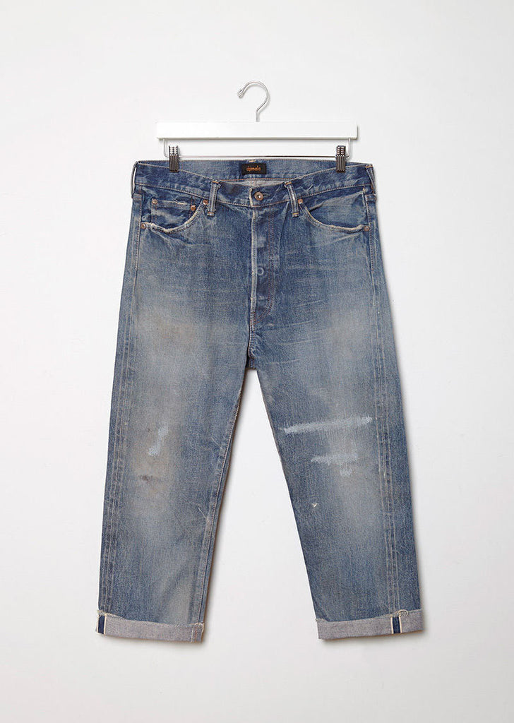 Wide Tapered Cut Selvedge Jeans