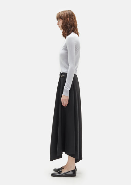 Wool Wrapover Skirt by Lemaire- La Garçonne