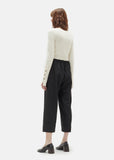 Wool Serge Cropped Pant