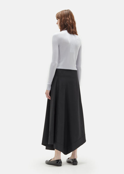 Wool Wrapover Skirt by Lemaire- La Garçonne