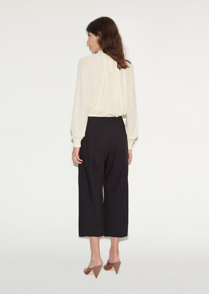 Cotton Wideleg Trouser