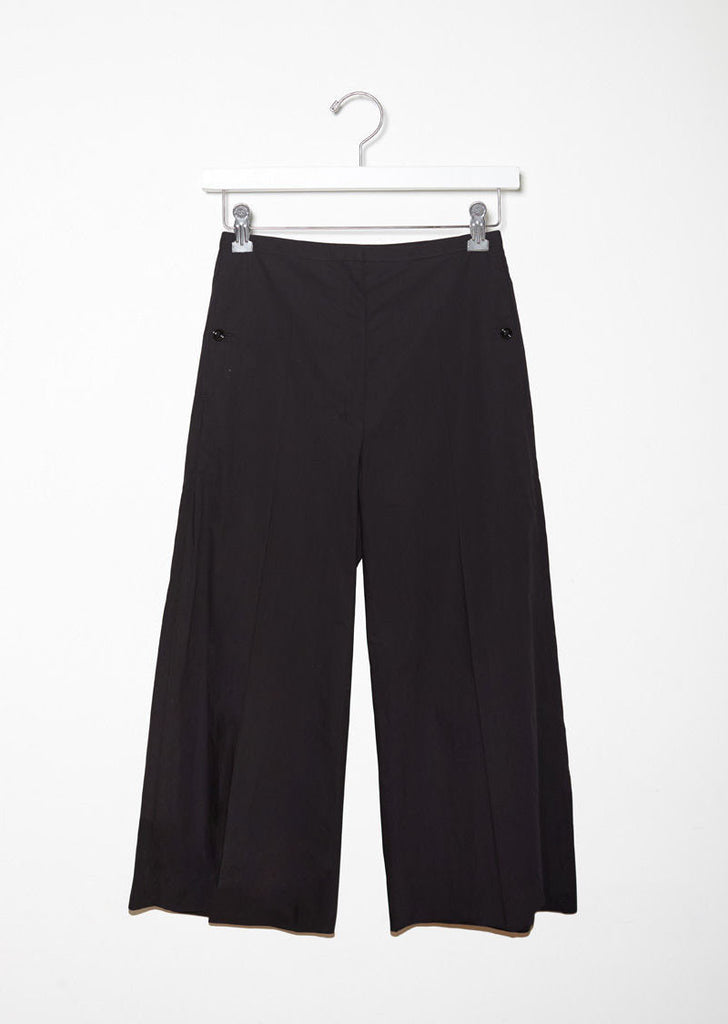 Cotton Wideleg Trouser