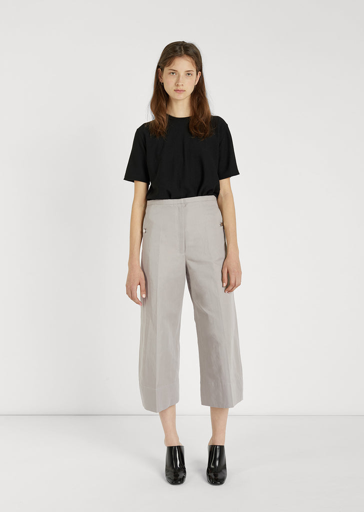 Cotton Linen Cropped Pant