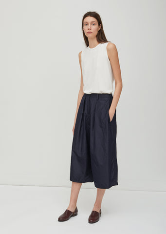 Washed Taffeta Loose Pants