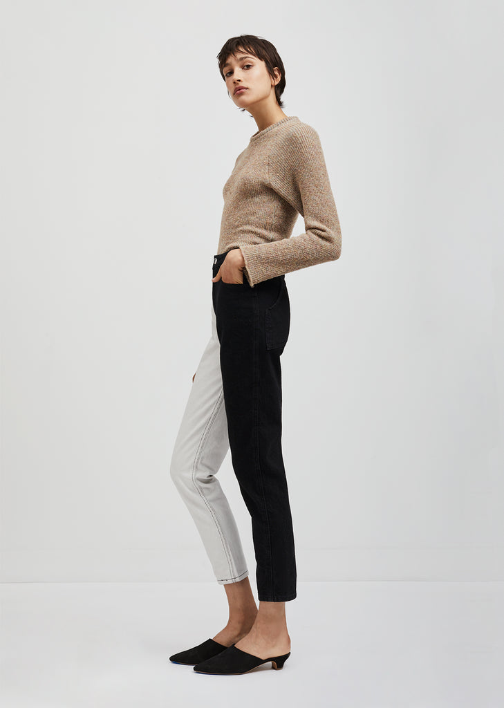 Two Tone Tapered EL Jean