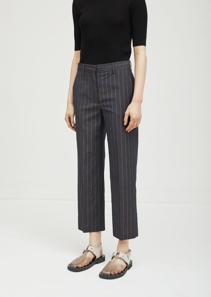 Striped Wool Trousers