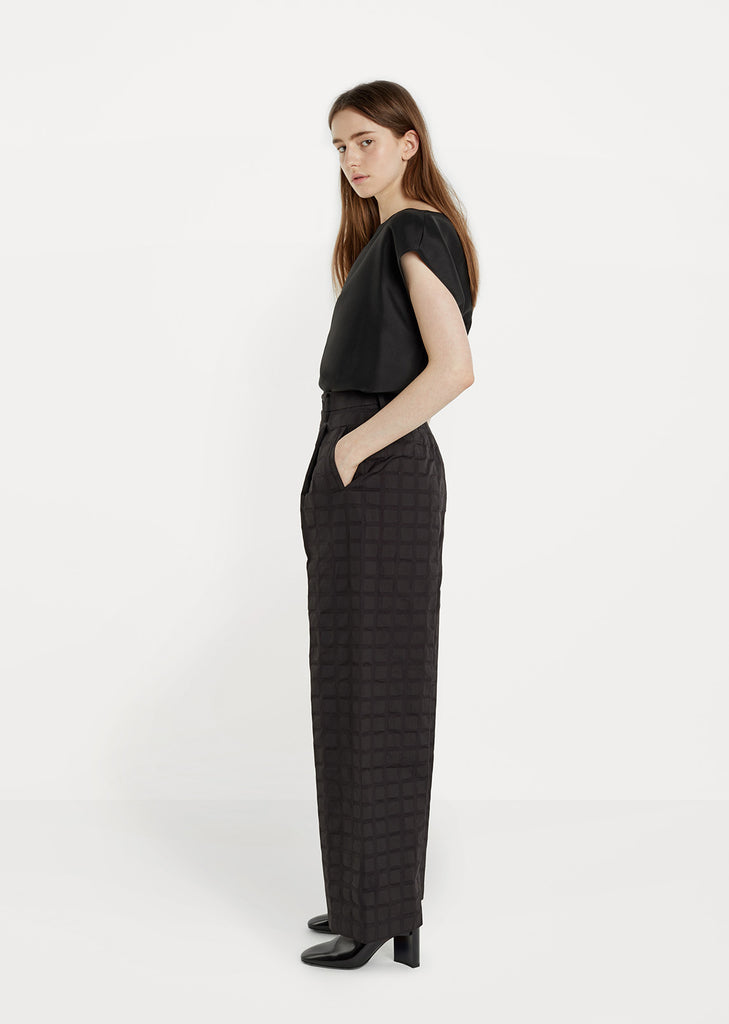 Crumbled Grid Pant