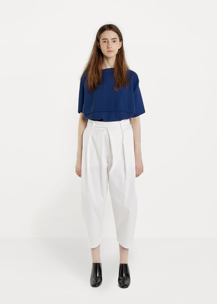 Cropped Cotton Stretch Pant