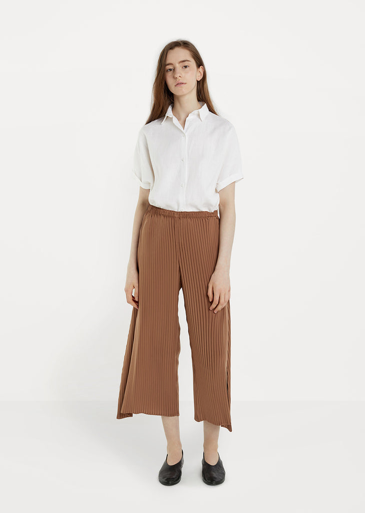 Tribal Pleats Solid Pants