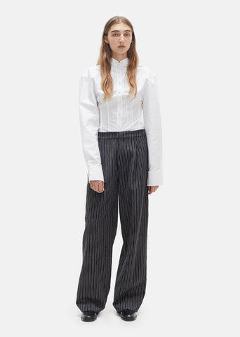 Big Wool Stripe Trousers