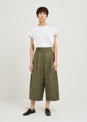 Canvas Wide Leg Pants