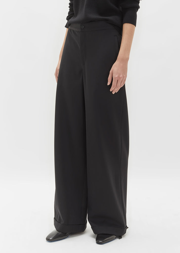 Wool Wide Leg Trouser