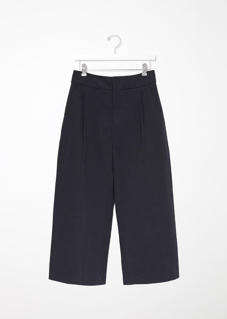 Cotton Wideleg Trouser