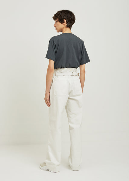今期　MARGARET HOWELL PANTS Margaret Howell MHL Slide Adjusted Trouser Cotton Wool Drill