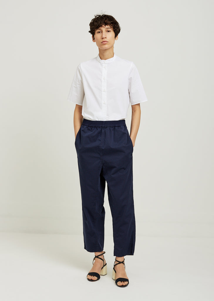 Cotton Satin Garment Dyed Pants