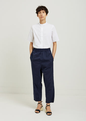 Cotton Satin Garment Dyed Pants
