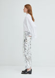 Silver Straight Leg Pants