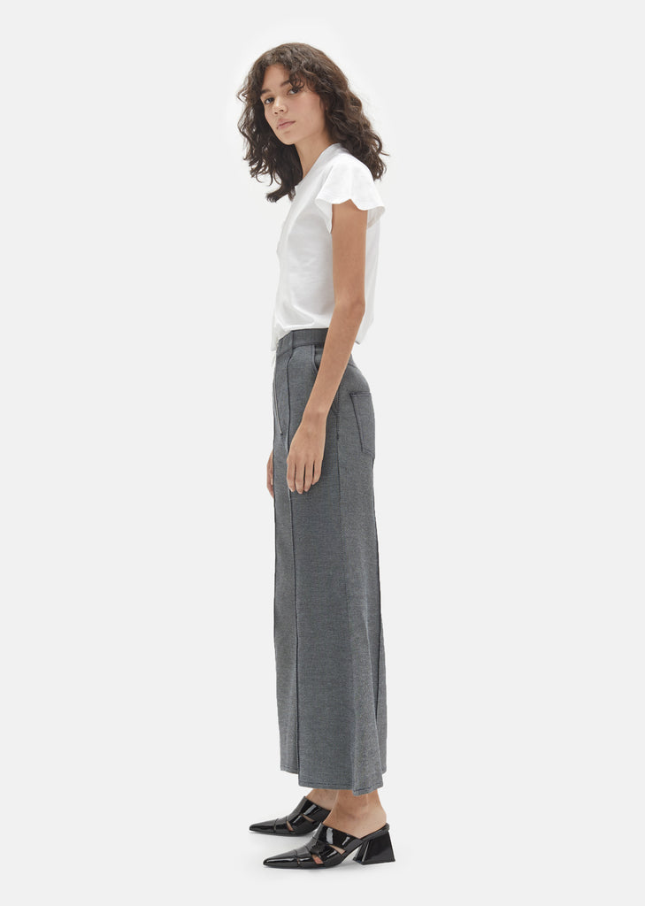 Raw Twill Denim High Waisted Flares