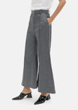 Raw Twill Denim High Waisted Flares