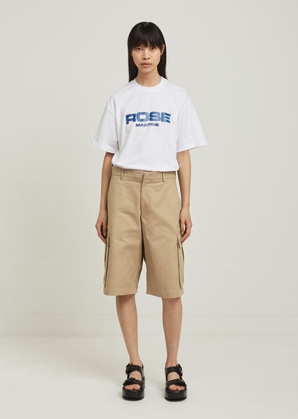 パンツ Martine Rose wide-leg cargo shorts Martine Rose - Pulled Cargo Shorts in Beige Martine Rose
