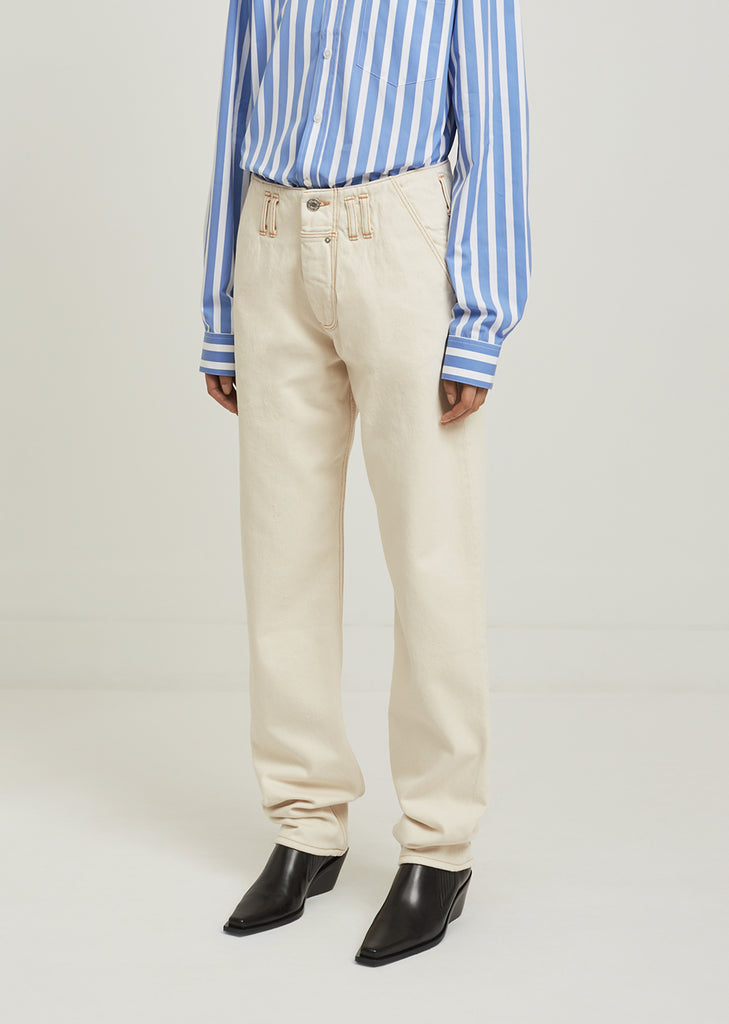 Denim Fly Pocket Jeans