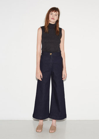 Denim Crop Wide Leg