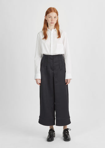 Structured Wide Leg Pant