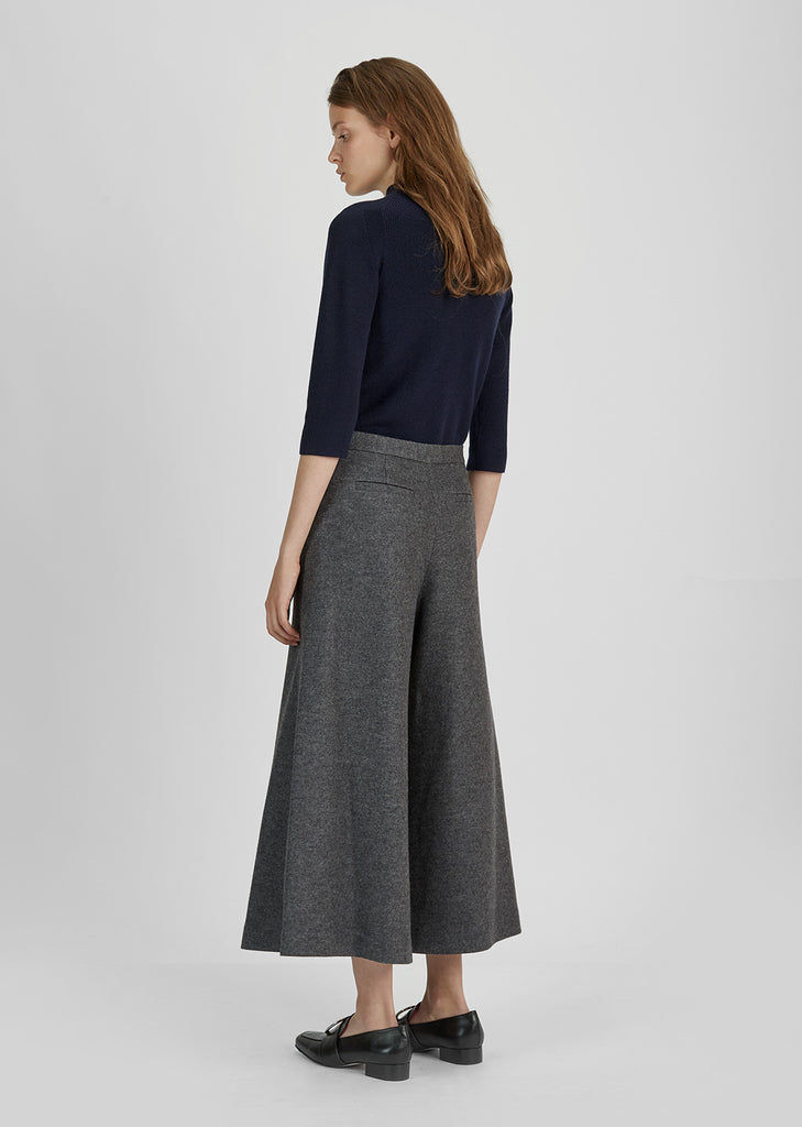 Wool High Waisted Trouser
