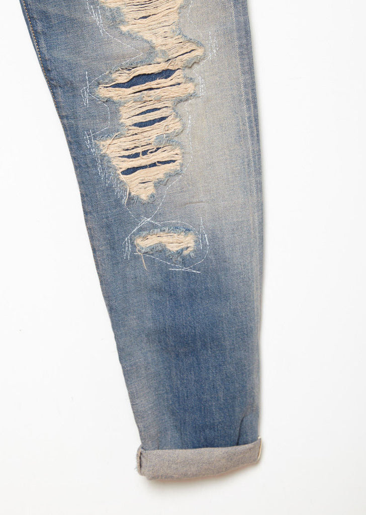 Selvedge Shredd Relaxed Skinny Jean