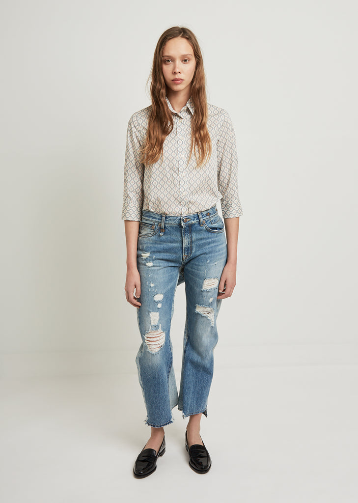 Keaton Distressed Double Back Jean