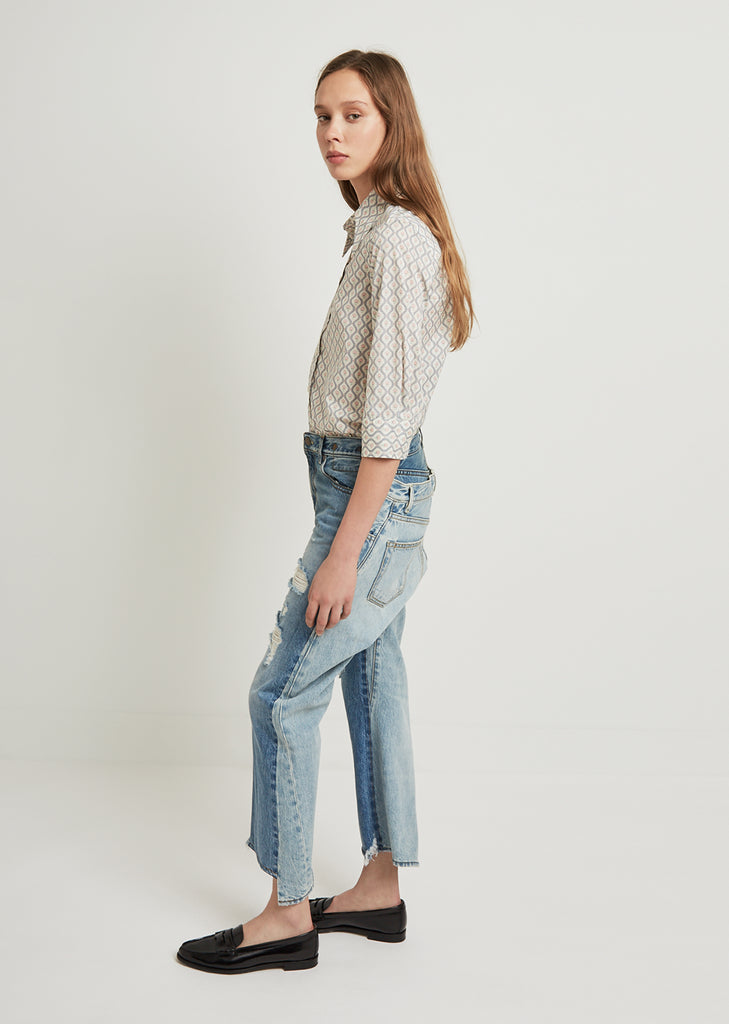 Keaton Distressed Double Back Jean