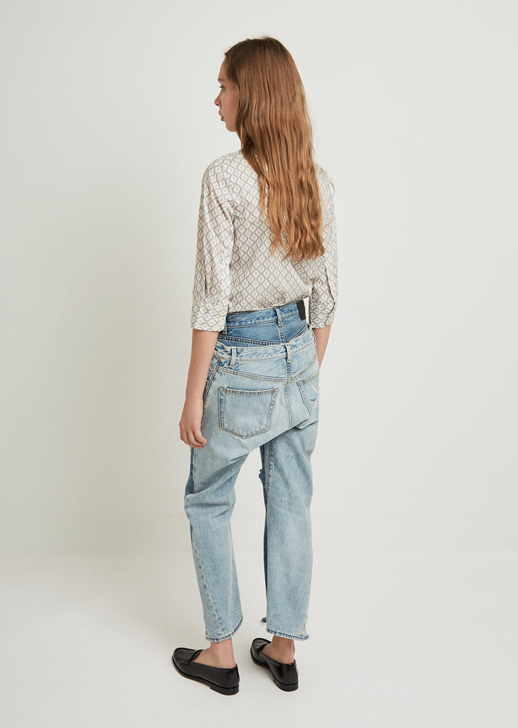 Keaton Distressed Double Back Jean