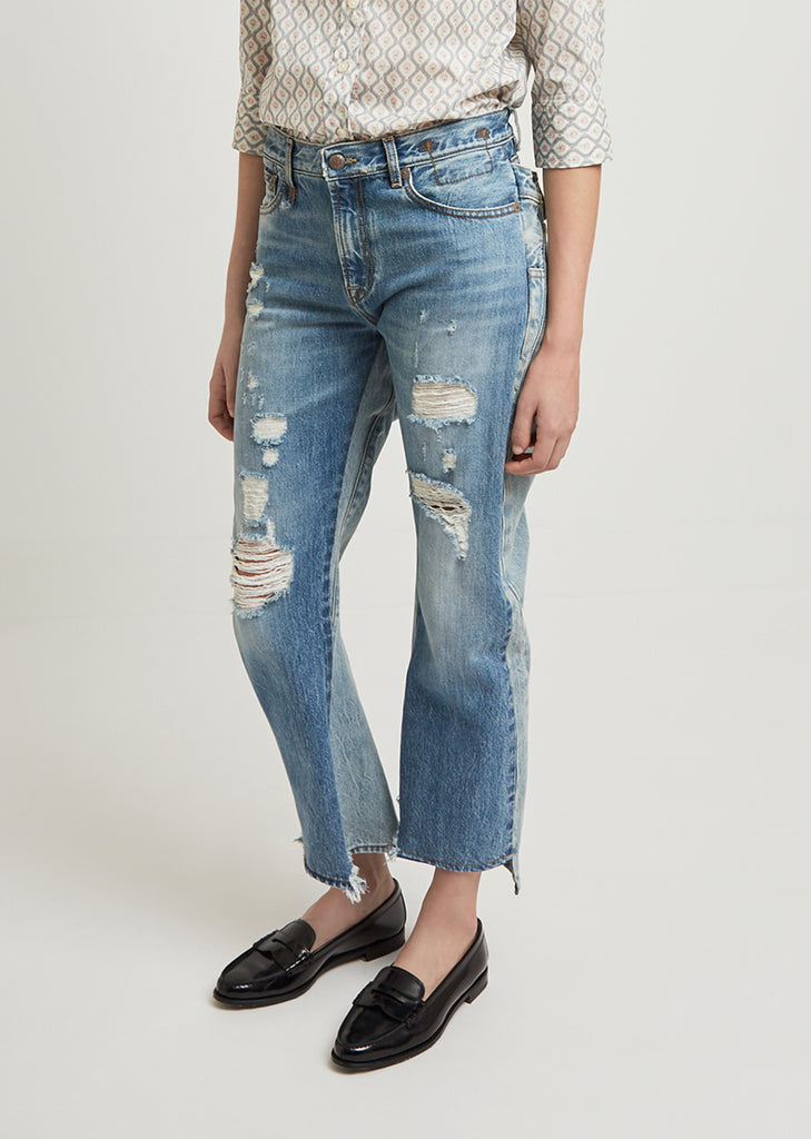 Keaton Distressed Double Back Jean