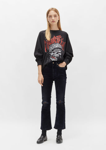 Kick Fit Blue Velvet Jeans