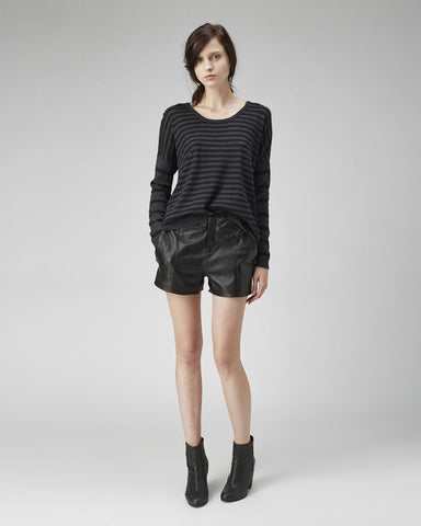 Em Leather Shorts