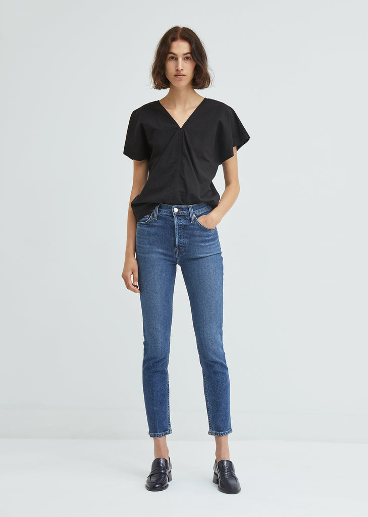 Stretch Ankle Crop Skinny Jeans