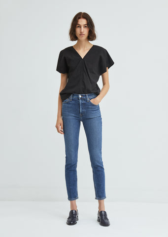 Stretch Ankle Crop Skinny Jeans