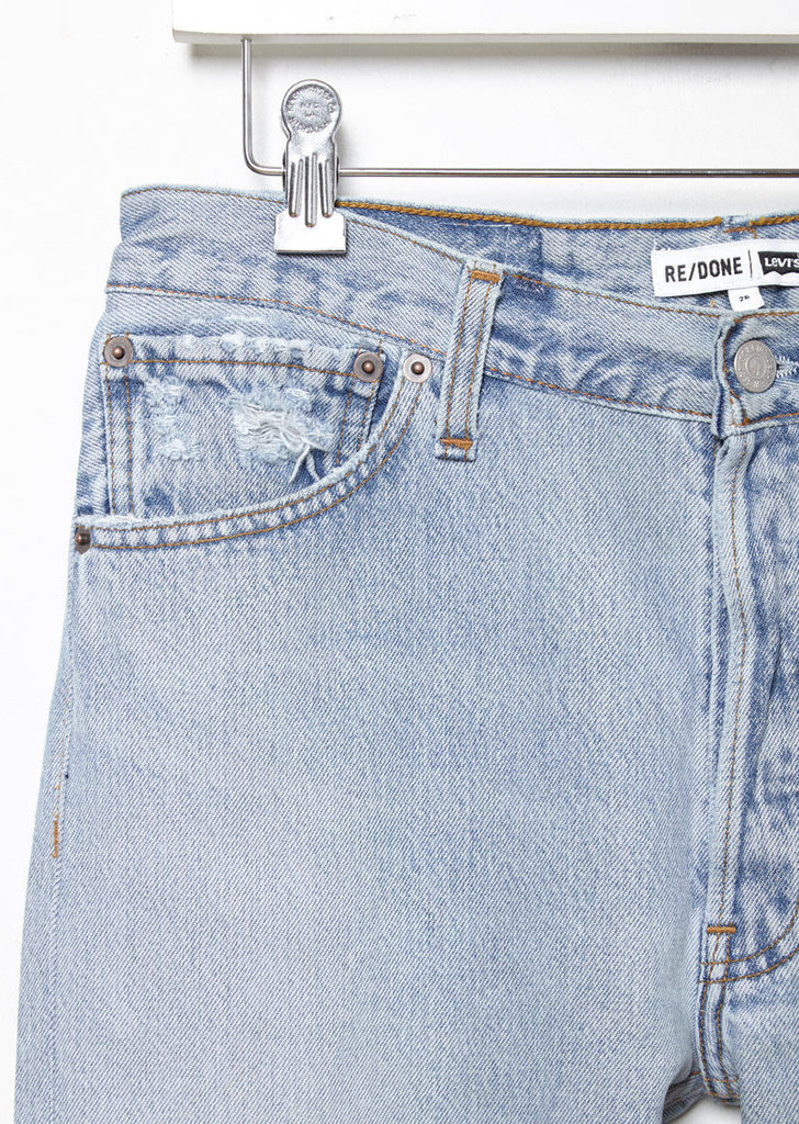 Relaxed Crop Shred Jean
