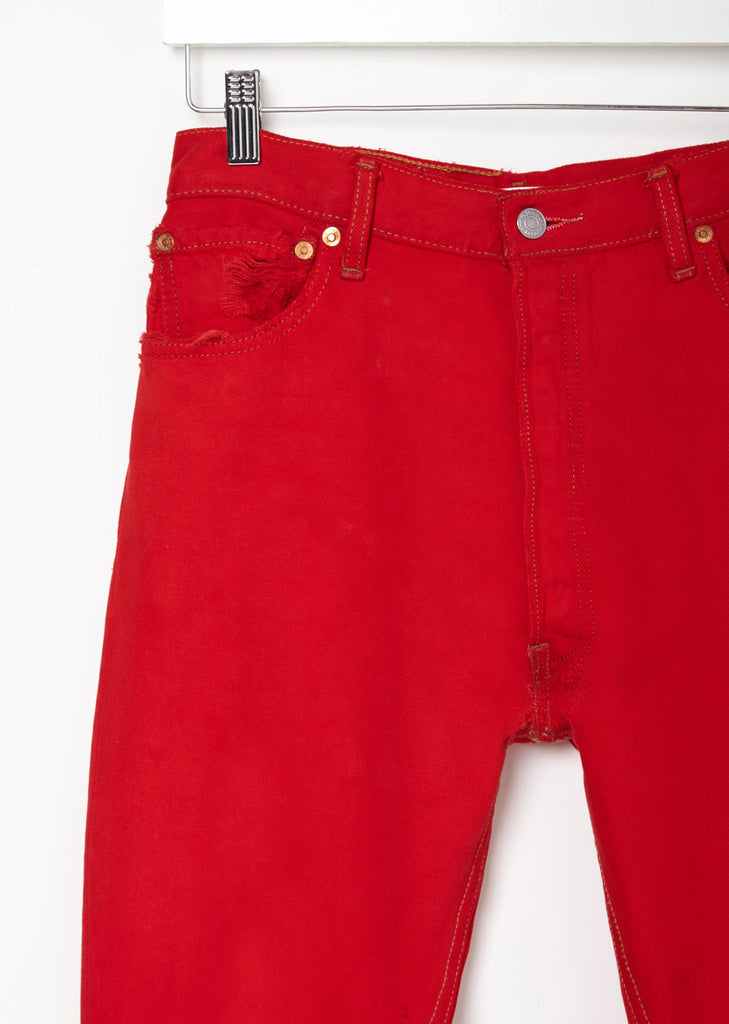 Levi's High Rise Red Jean